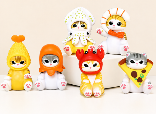 Mofusand Seafood Cats Micro Figure Blind Box