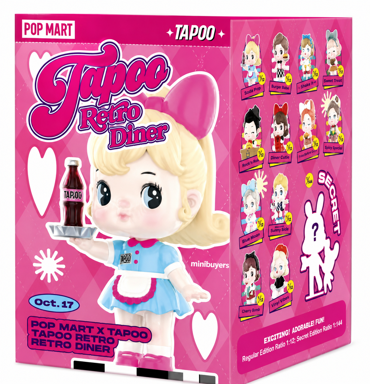 Pop Mart Tapoo Retro Diner Series Figure - Order Taking Lady Confirmed