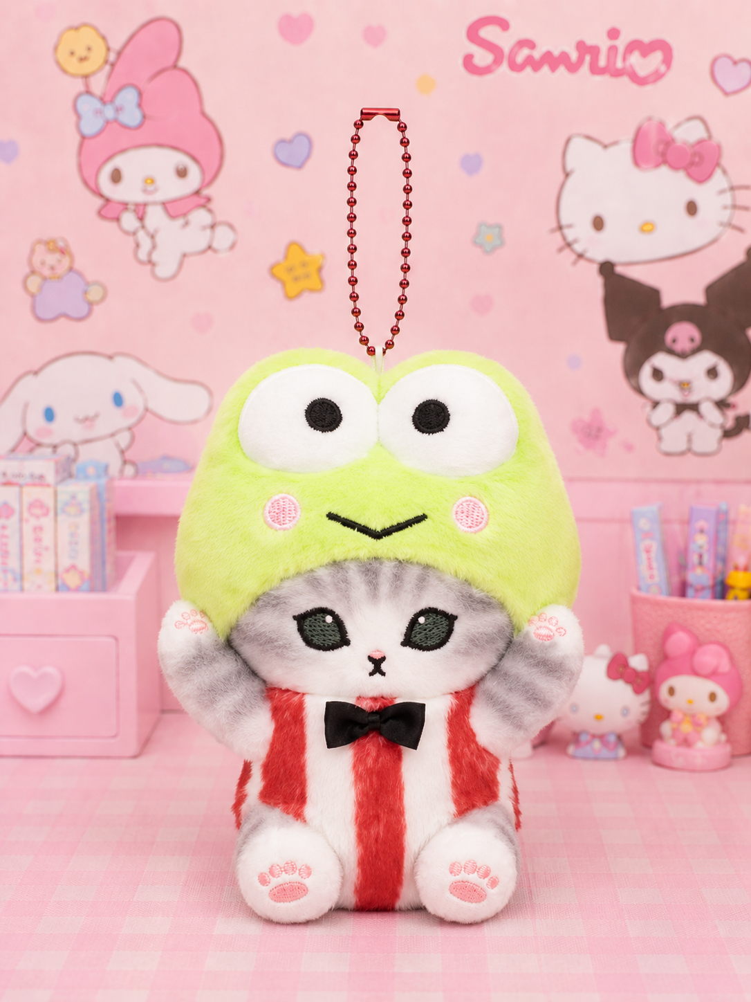 Mofusand x Sanrio Keroppi Mini Plush Pendant