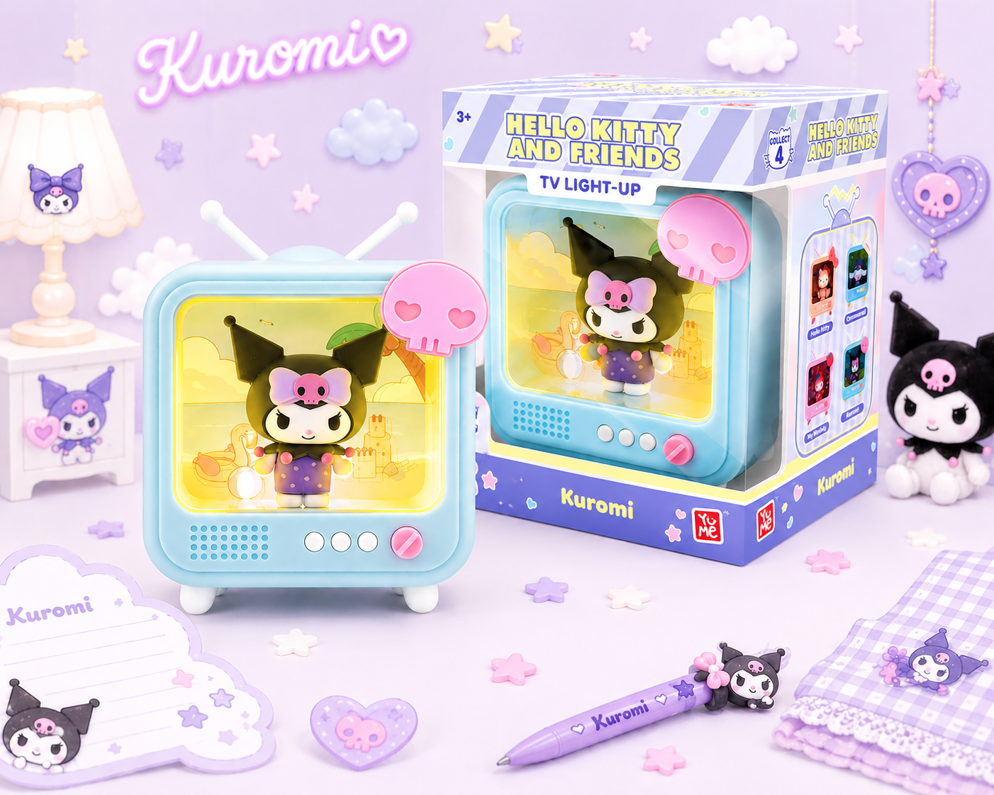 Kuromi TV Light By YuMe approx 10cm