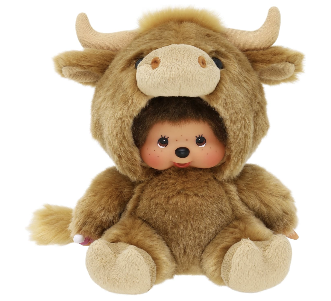 Sekiguchi Monchhichi Highland Cow Plush