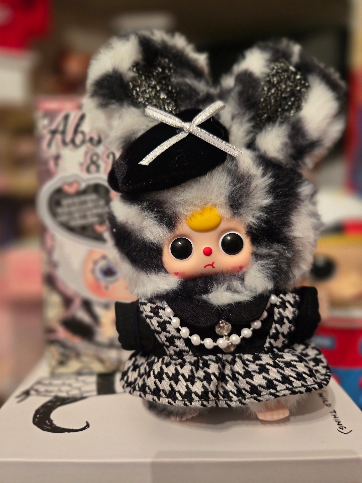 Baby Three Absolute Black & White Series Plush Pendant Blind Box - All Confirmed