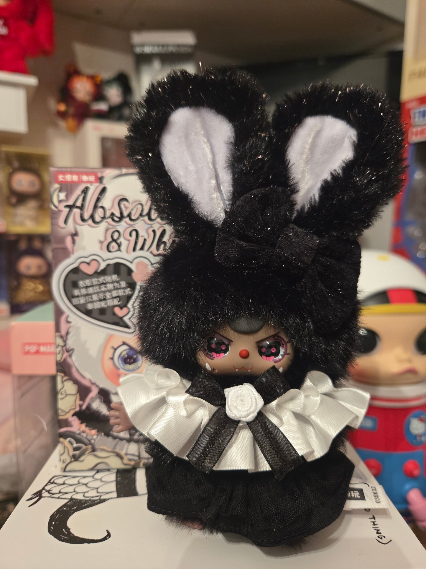 Baby Three Absolute Black & White Series Plush Pendant Blind Box - All Confirmed