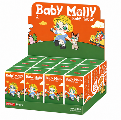 Pop Mart Baby Molly & Baby Tabby Series Figures Blind Box