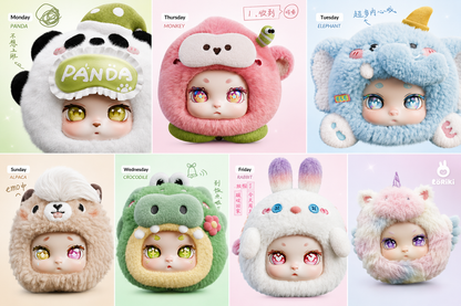 LOKIKI Workplace Animal Life Record Series Plush Blind Box