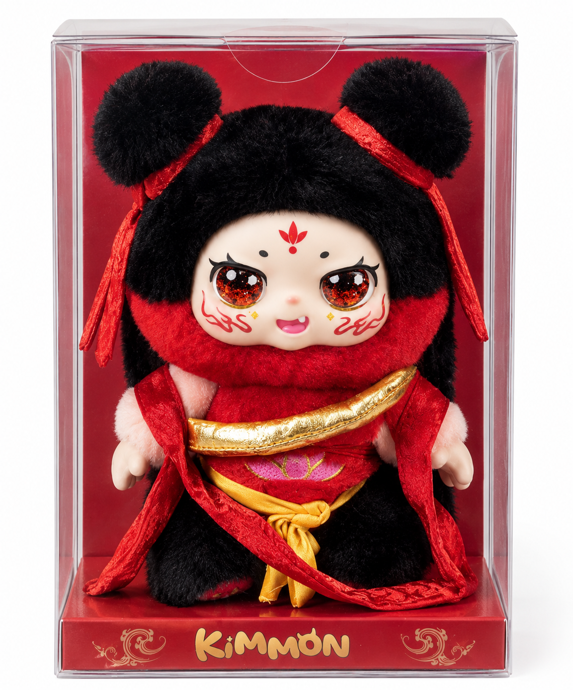 Kimmon Limited Edition Nezha's Flame Soul Plush Pendent in open face Box