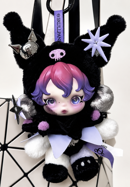 Pop Mart Skullpanda × Kuromi Plush Pendant