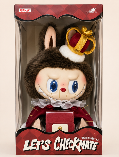 Pop Mart Let's Checkmate King Labubu Large Plush 37cm