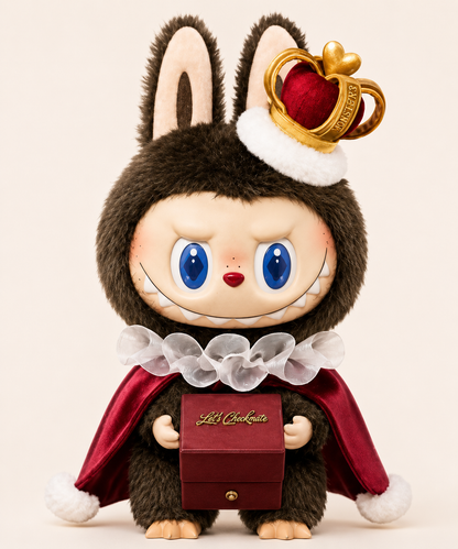 Pop Mart Let's Checkmate King Labubu Large Plush 37cm