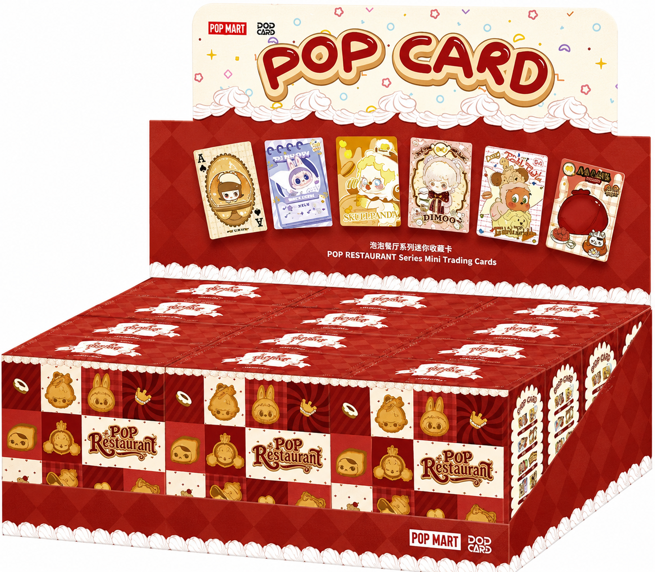 Pop Mart Pop Restaurant Series Mini Trading Cards - One box supplied