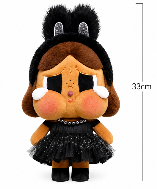 Pop Mart Shiny Shiny Series Crybaby Large Plush Doll in Black