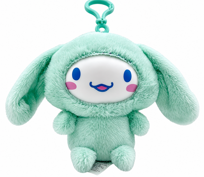 Hello Kitty &amp; Friends Character Bag Clip Plush Pendant - Confirmed Mint Cinnamoroll