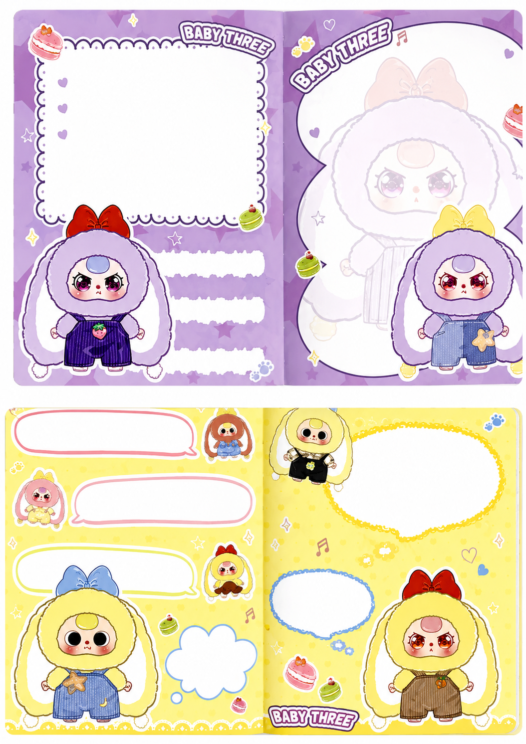Baby Three A5 Padded Hardback Diary Notebook/Agenda