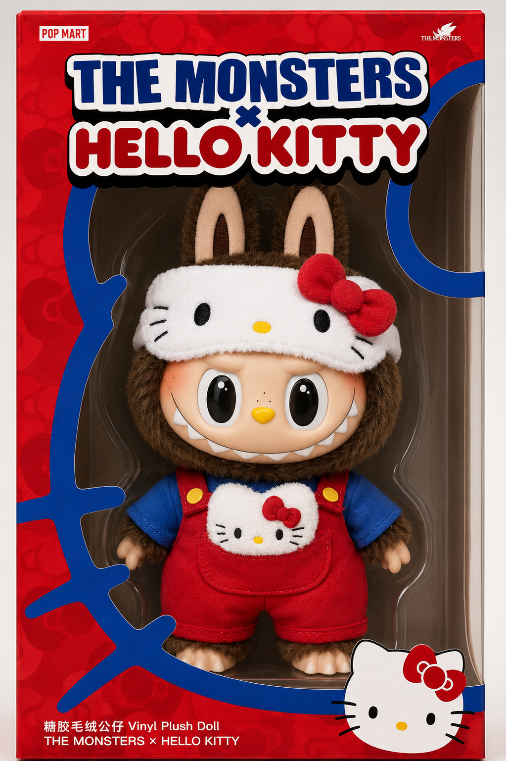 Pop Mart The Monsters Labubu x Hello Kitty Vinyl Plush Doll Large