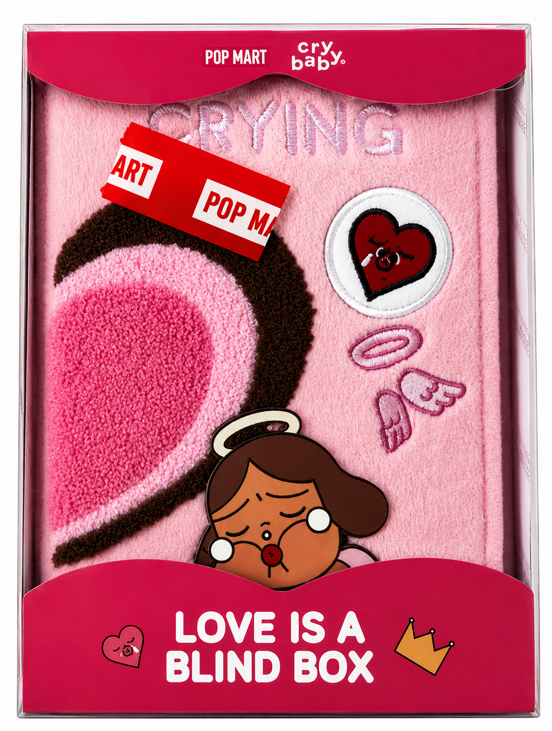 Pop Mart Crybaby Love is a Blind Box Series Plush Notebook