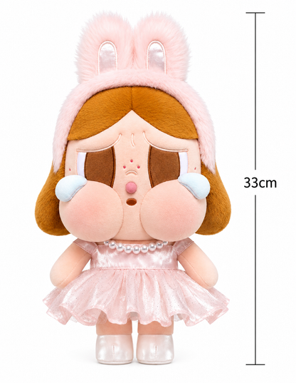 Pop Mart Shiny Shiny Series Crybaby Large Plush Doll in Pink
