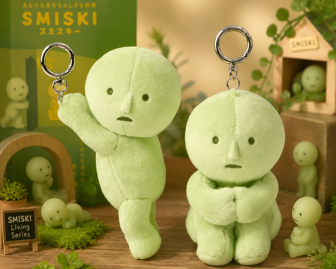 Official Smiski - Plush Keychain