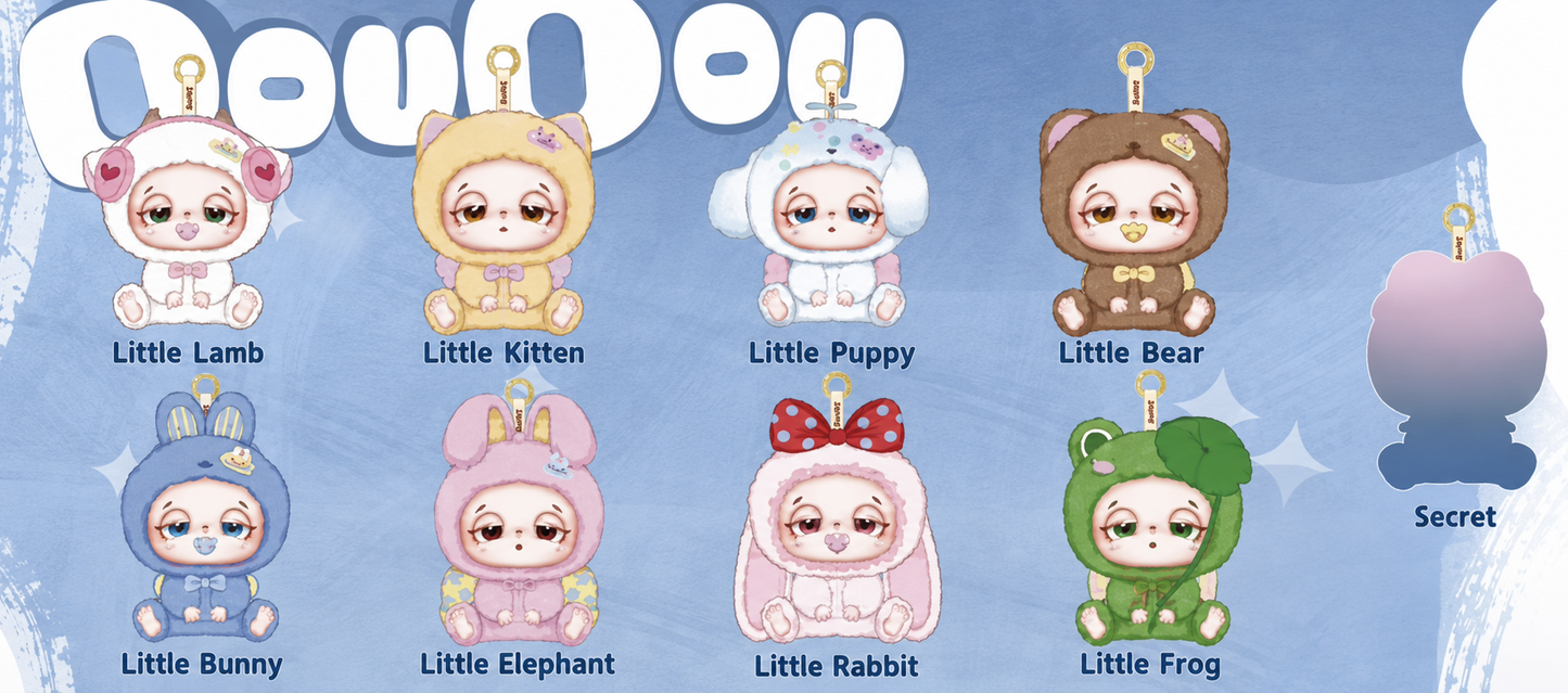 Baby Three Doudou Tired Baby Series Plush Pendant Blind Box