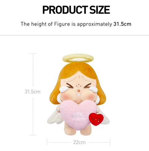 Pop mart CRYBABY Crying for Love Series - Plush Gift Box with Cushion & Plush Doll