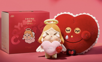 Pop mart CRYBABY Crying for Love Series - Plush Gift Box with Cushion & Plush Doll