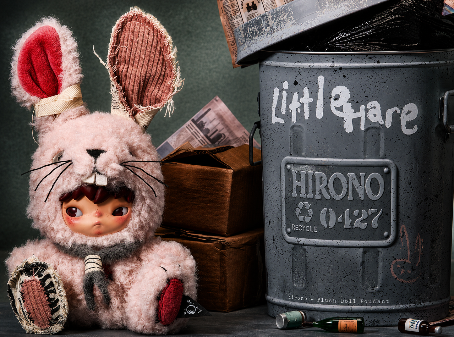 Pop Mart Hirono Little Hare Plush Pendant