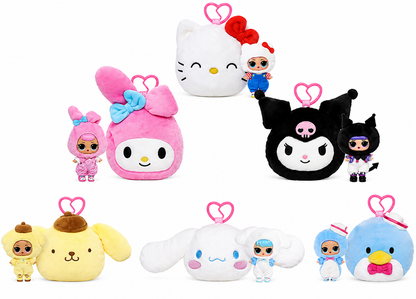 Sanrio Characters x L.O.L Surprise Reversible Blind Plush Pendant