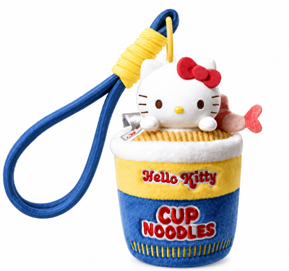 Sanrio Hello Kitty Delicious Convenience Store Series Blind Box Plush Pendant Confirmed - Seafood Cup Noodles