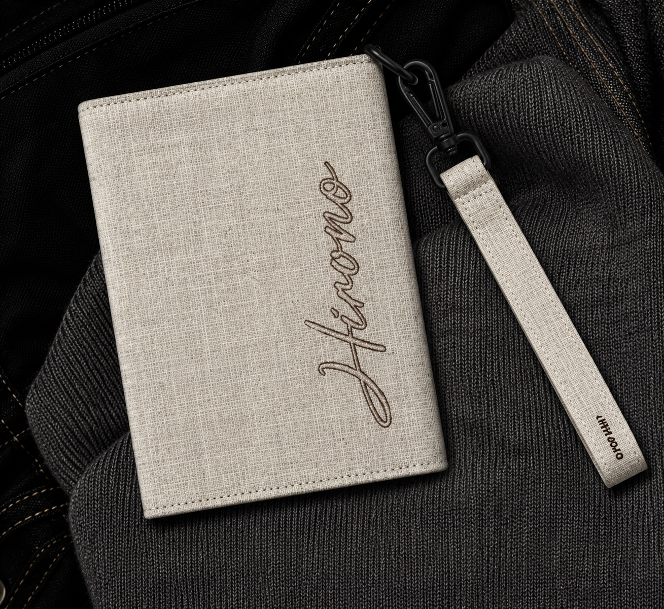 Pop Mart Hirono Mist Walker Fabric Passport Holder/Wallet - Limited Supply