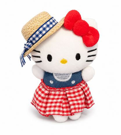 Hello Kitty Straw Hat Days Mini Plush Pendant