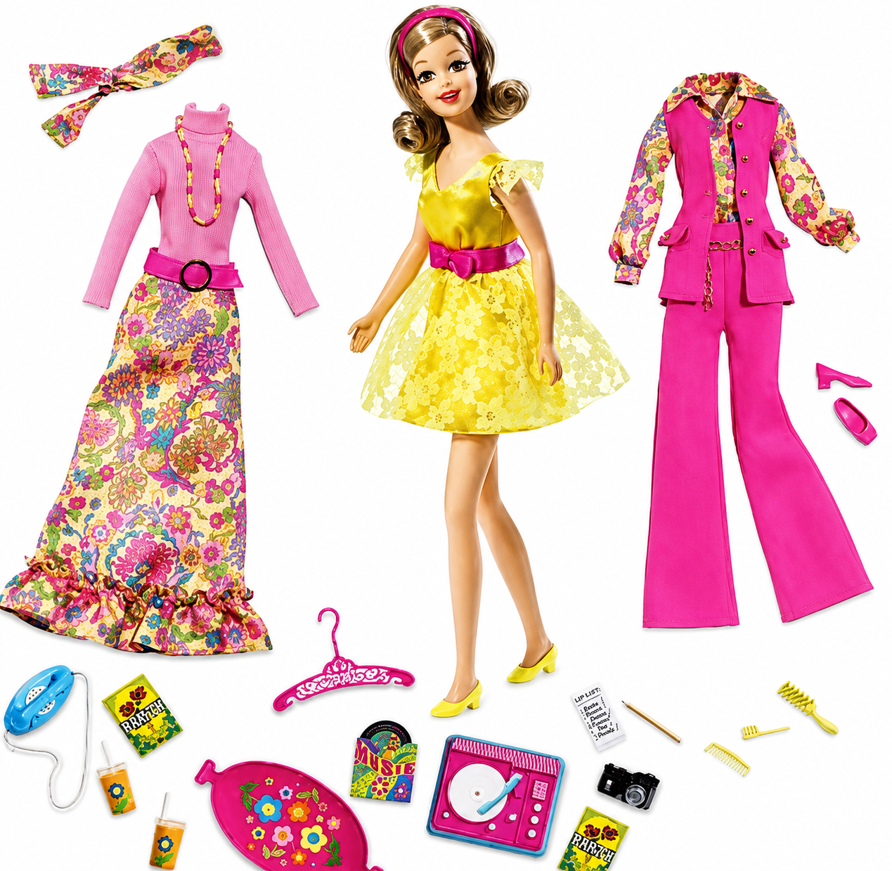 Barbie Mattel Gold Label Most Mod Party Becky Doll Gift Set 2008