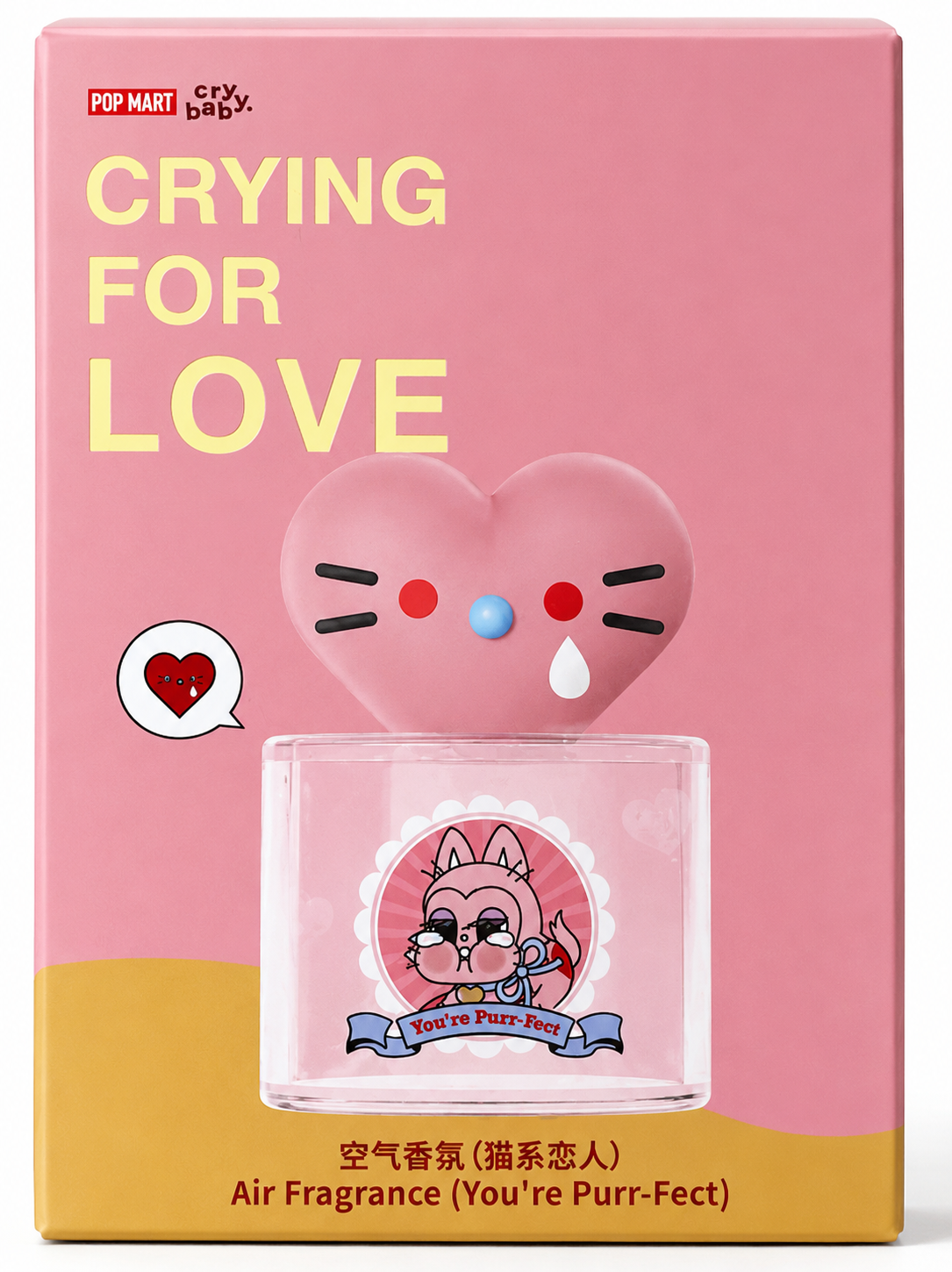 Pop Mart Crybaby Crying For Love Air Fragrance - You're Purr-Fect