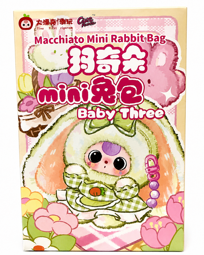 Baby Three Macchiato Plus Mini Rabbit Bag/Pendant Confirmed - Pink Mist Heart