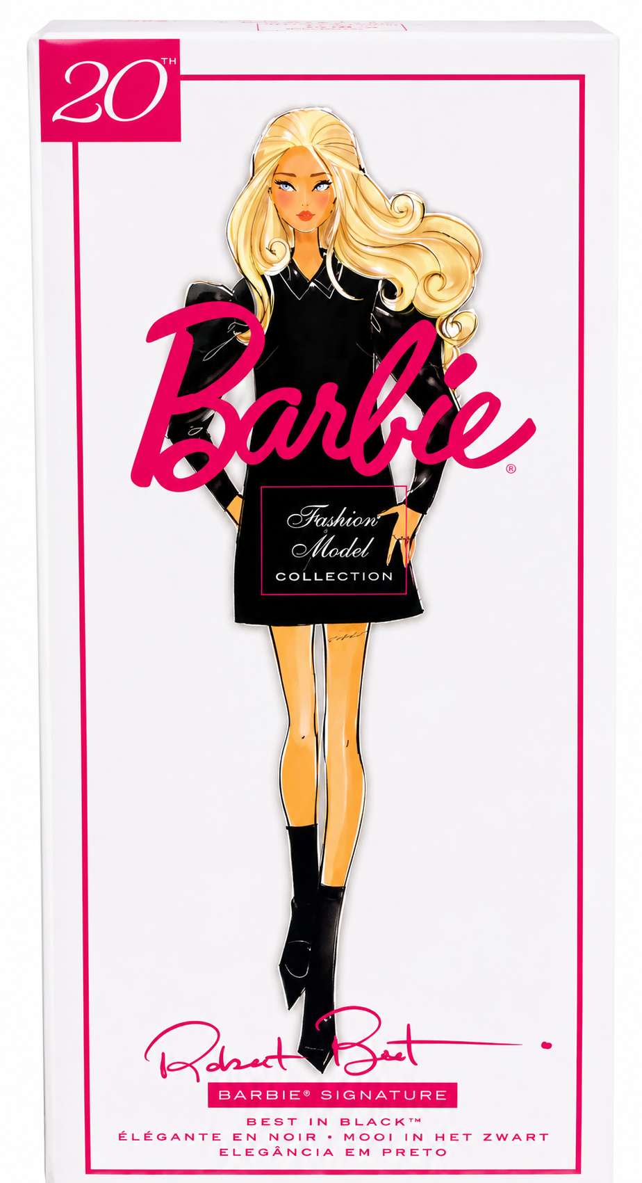 Mattel Gold Label Silkstone Barbie Signature 20th Anniversary Fashion Model Collection Best In Black
