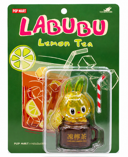 Pop Mart LABUBU Lemon Tea Figure Blister Pack