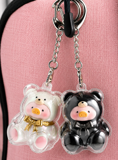 LuLu the Piggy - Teddy Mini Keychain Clear Protective Case (BFF Version)